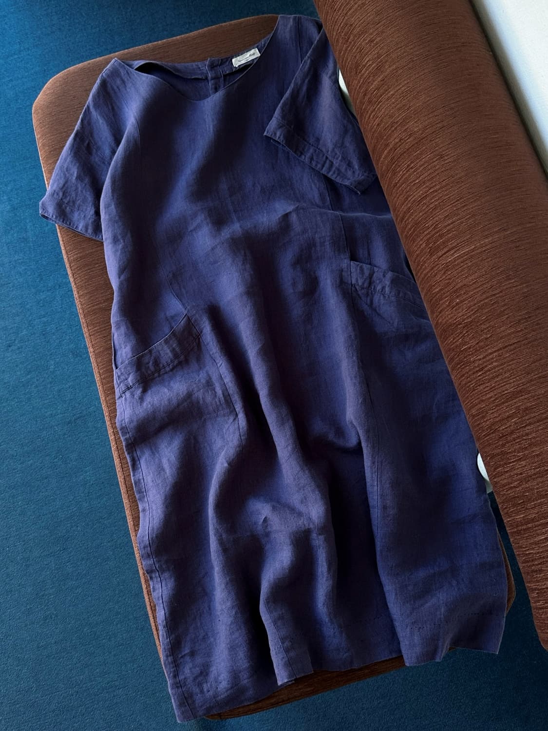 Linen wide design onepiece 상품이미지6