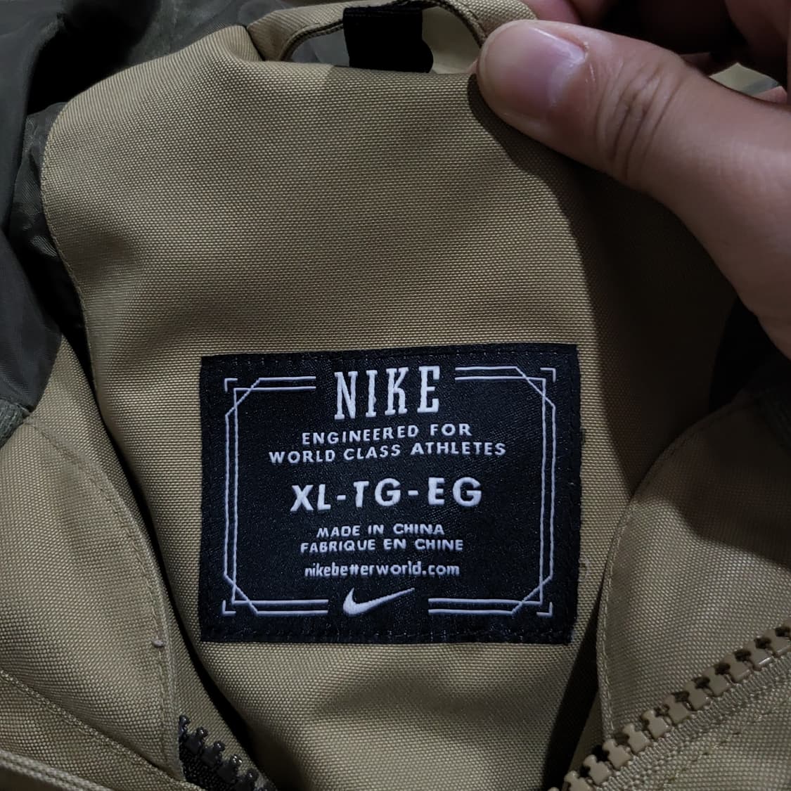 나이키 베이지 드라이핏 투웨이 후드 자켓 (XL) 상품이미지5