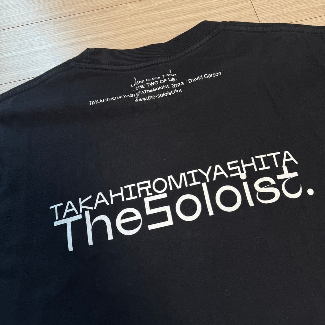 솔로이스트 X 데이비드카슨 콜라보 한정판 반팔 티셔츠 XXL 상품이미지6