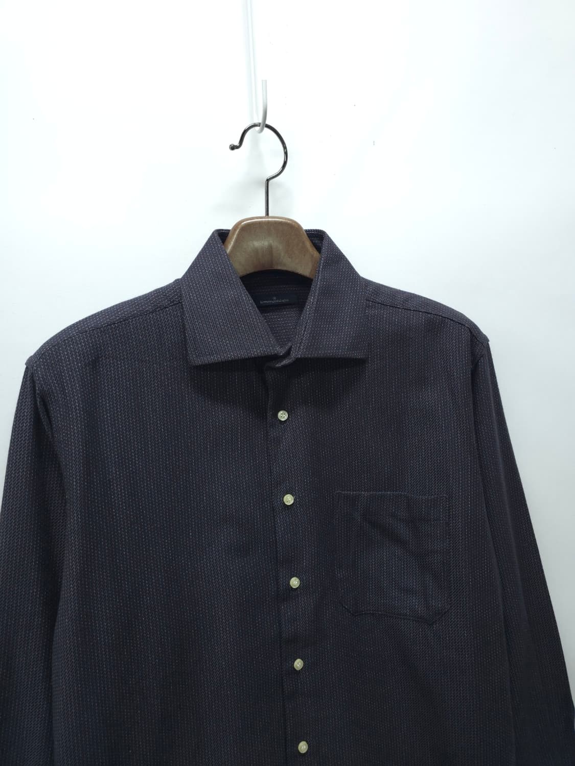 에르메네질도 제냐(Zegna) 블랙 스티치셔츠 (100~105) 상품이미지4