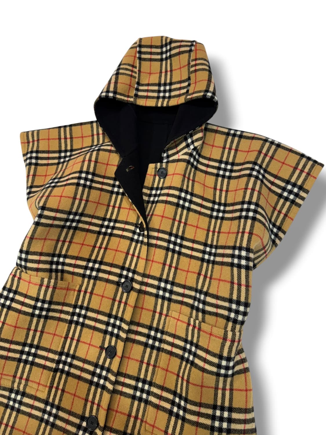 버버리 리버시블 후드 케이프 made in ITALY  상품이미지2