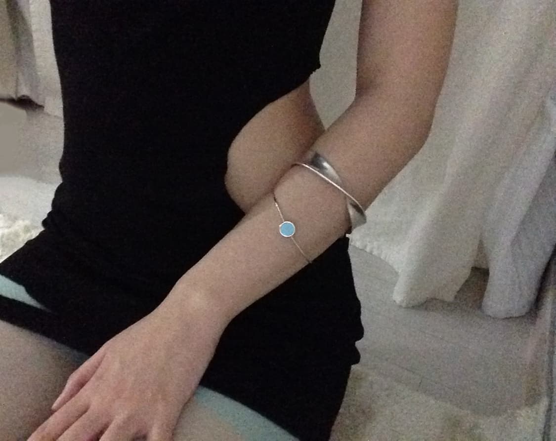 Silver Wave Bangle 상품이미지1