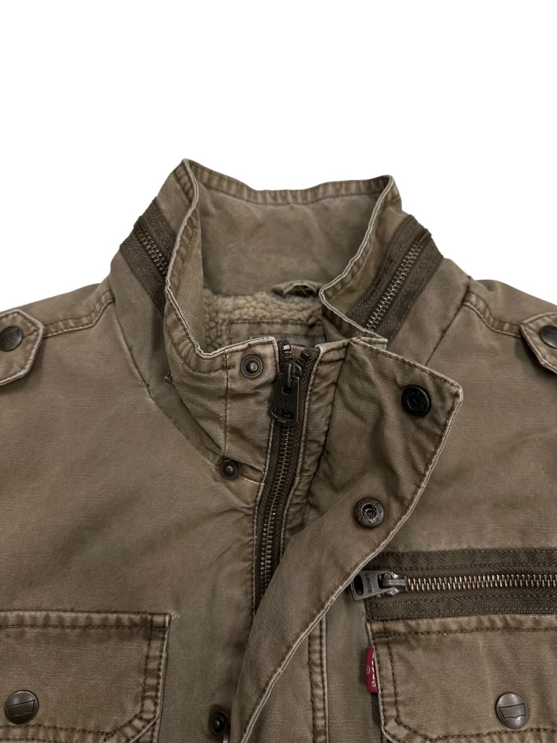 00s 리바이스 기모 밀리터리자켓 베이지 (L)  상품이미지3