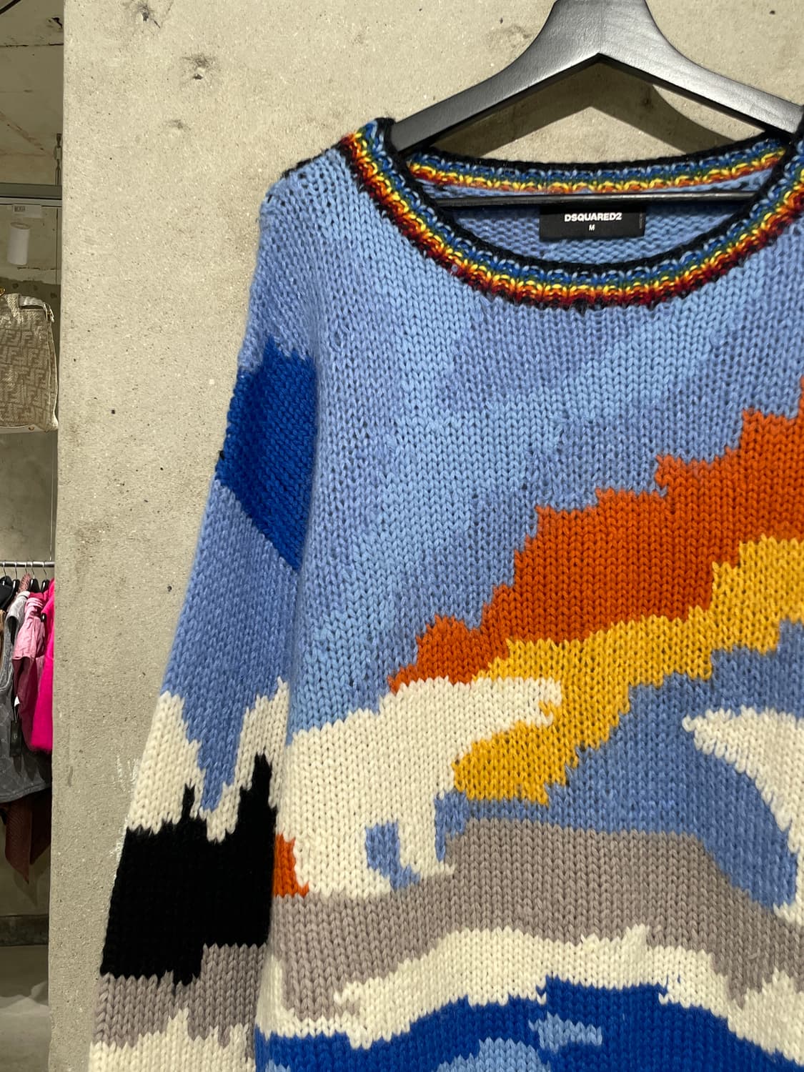 디스퀘어드2 믹스 베얼스 다운 스웨터 상품이미지2