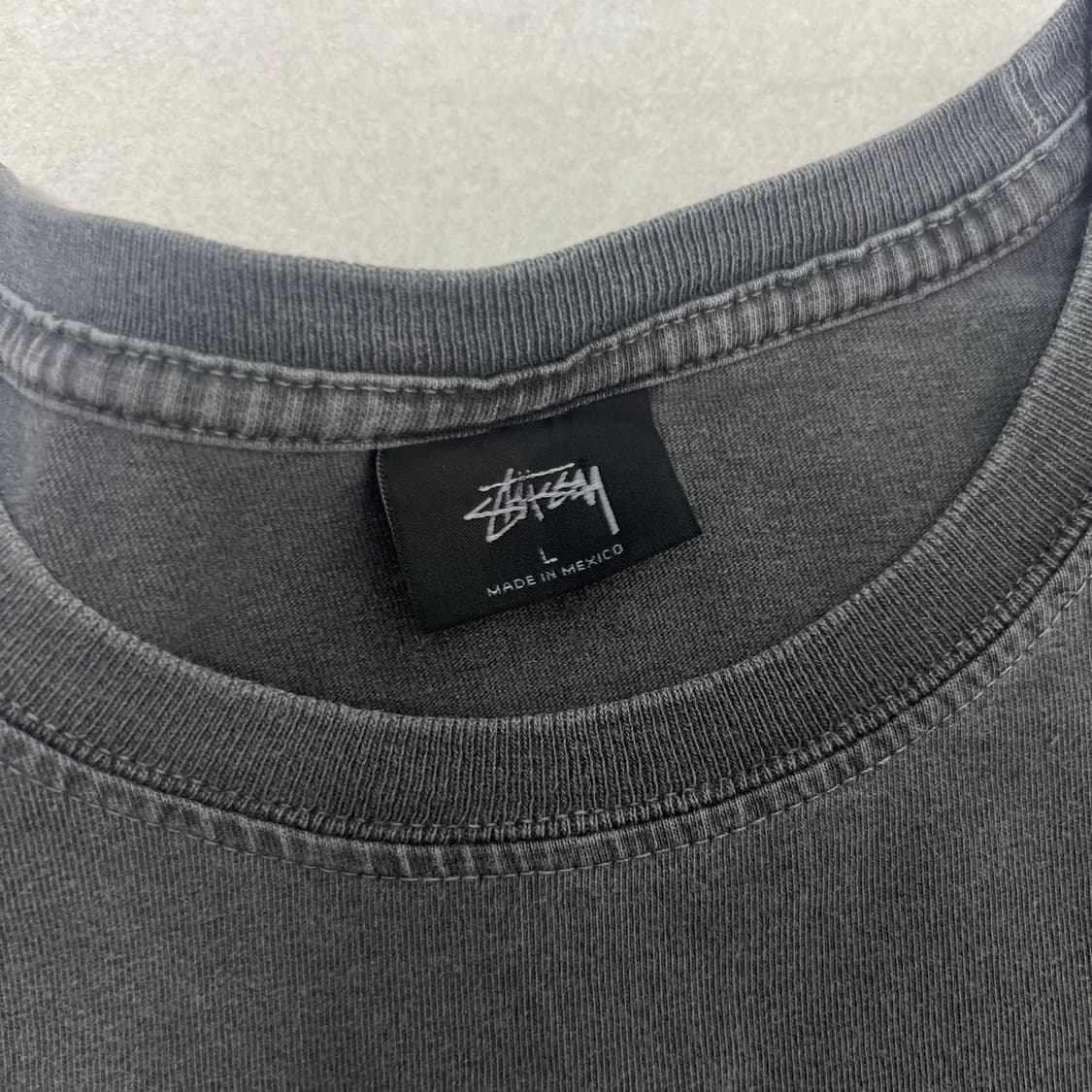 빈티지 스투시 티셔츠 L 그레이 상품이미지4