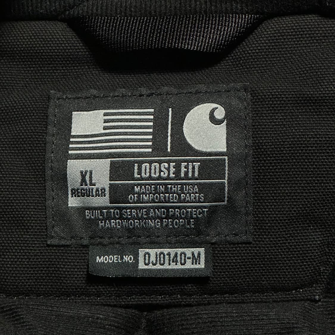 XL 칼하트 액티브 블랙 후드 자켓 상품이미지4