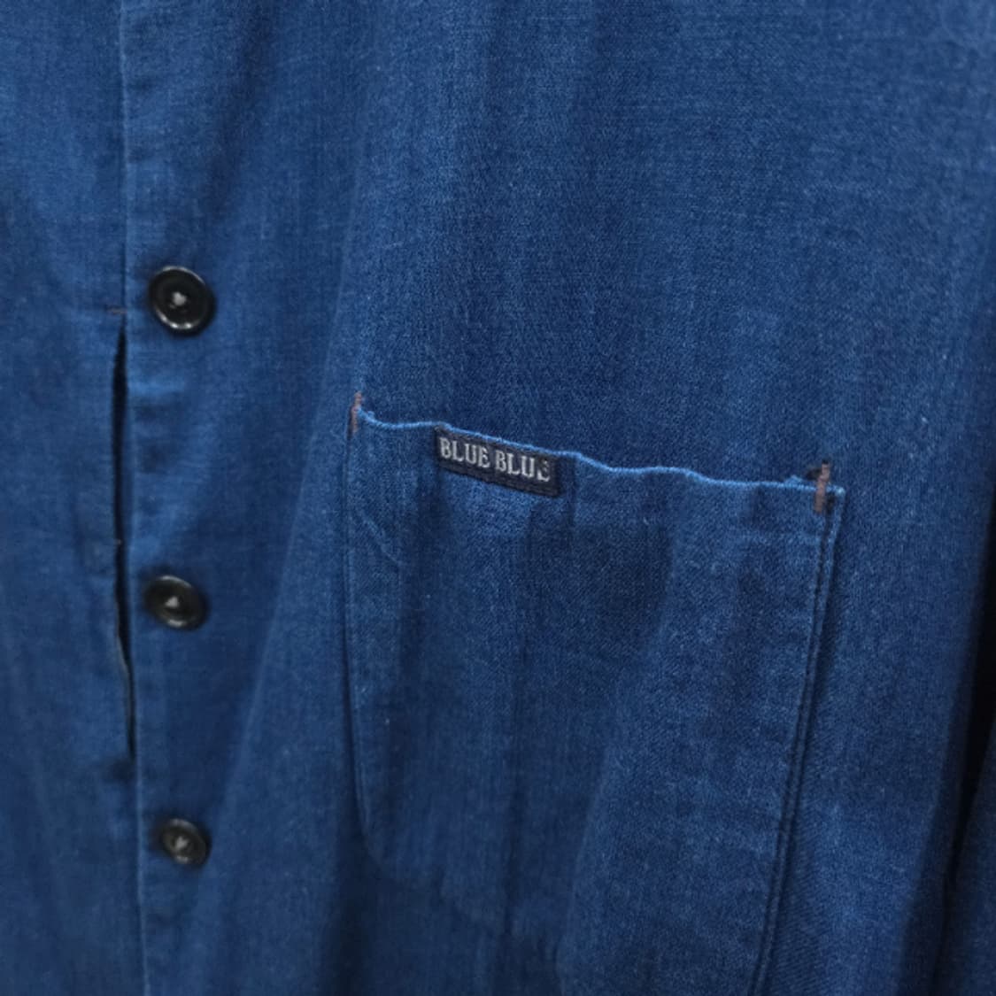 BLUE BLUE 인디고 스탠드칼라 4포켓 셔츠 자켓 상품이미지4