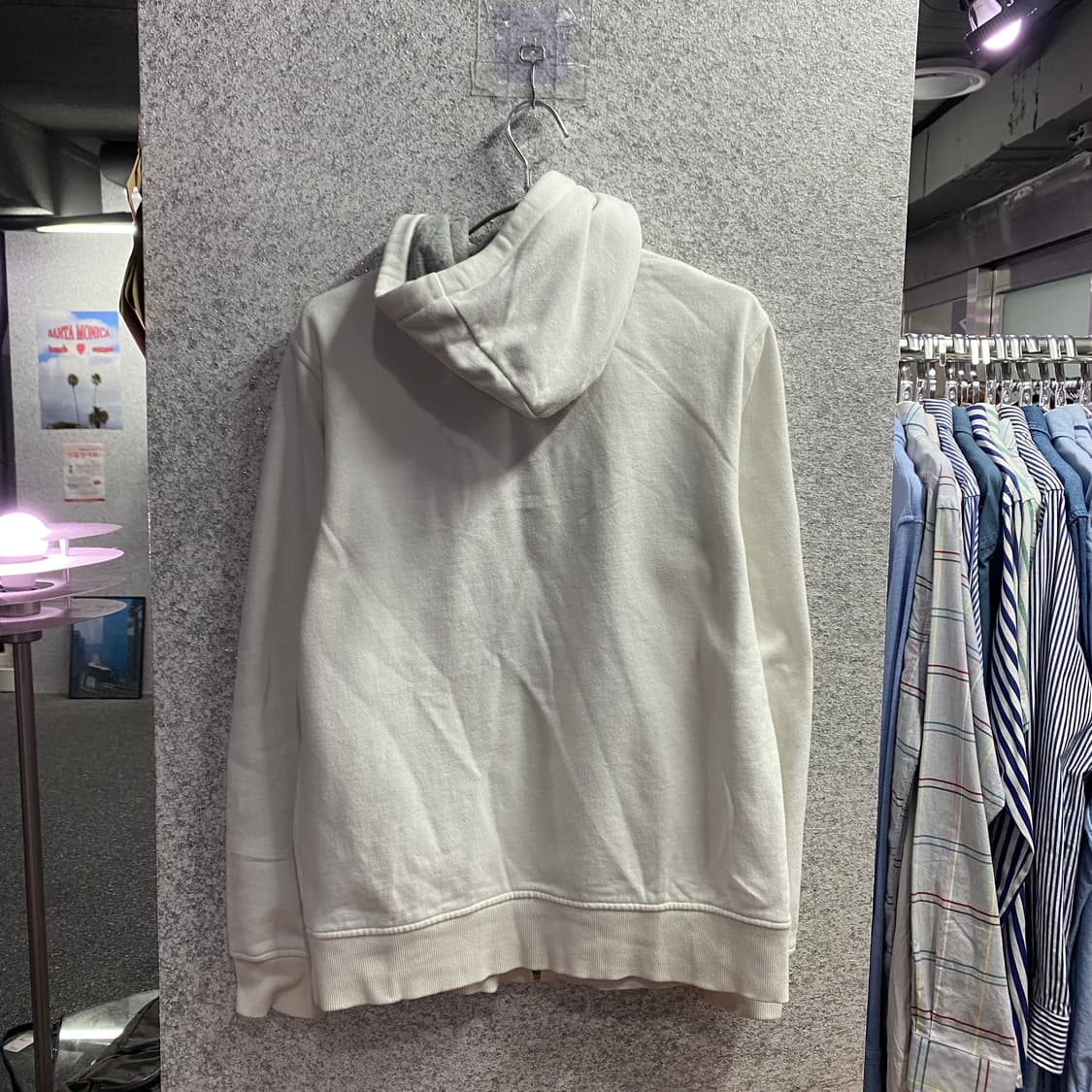 타미힐피거 센터로고 화이트 후드집업B4282 상품이미지5