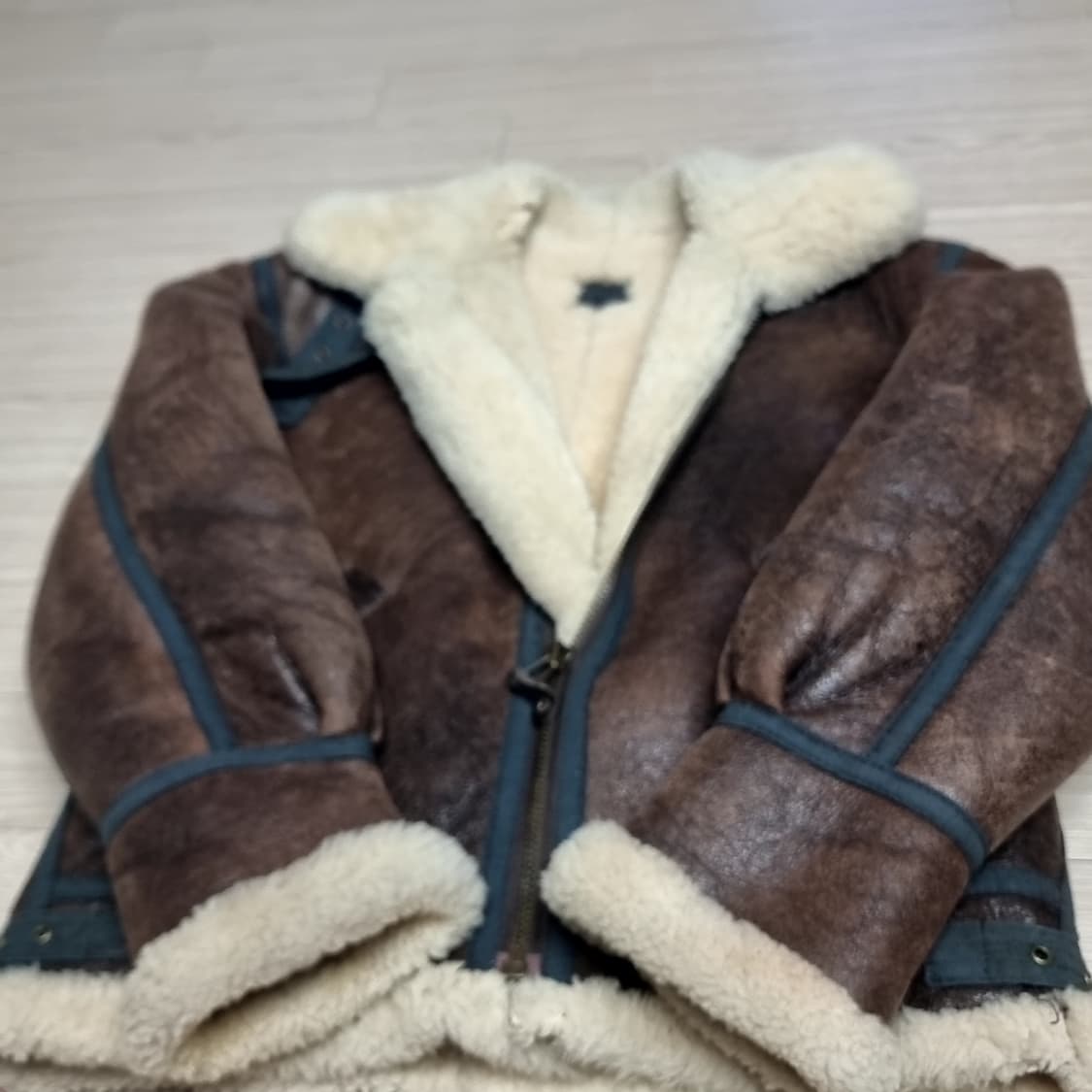 b3 무스탕 천연 양가죽 양털 브라운(100) 상품이미지9