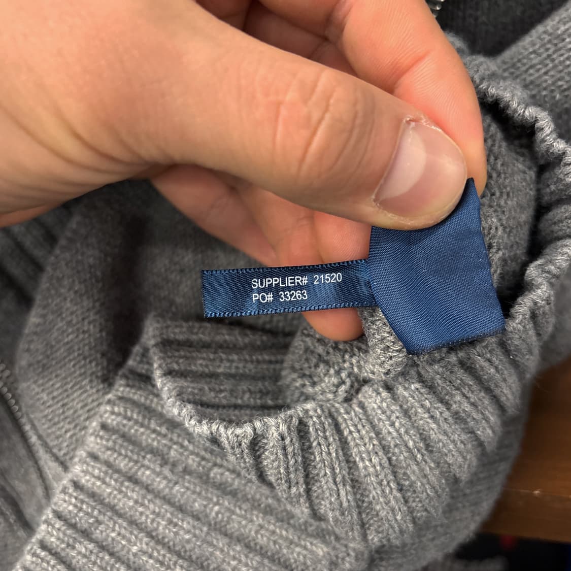 90s 폴로 랄프로렌 핑크포니 케이블 코튼 하이넥 니트집업  N318 상품이미지10