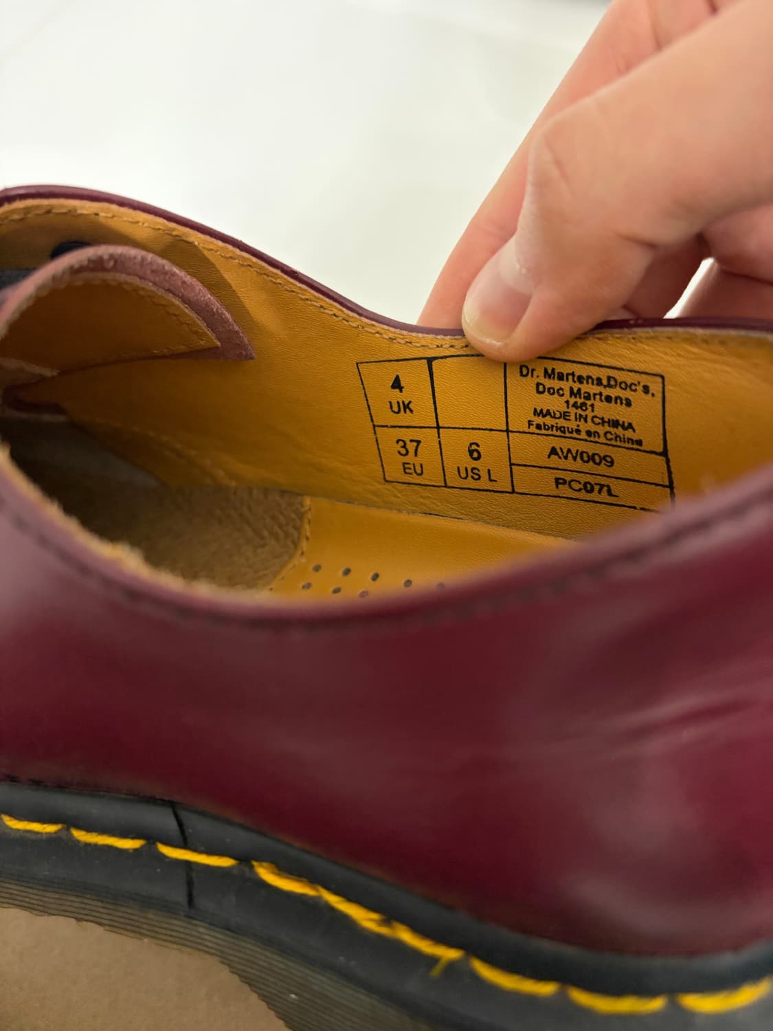 닥터마틴 1461 체리레드 상품이미지5