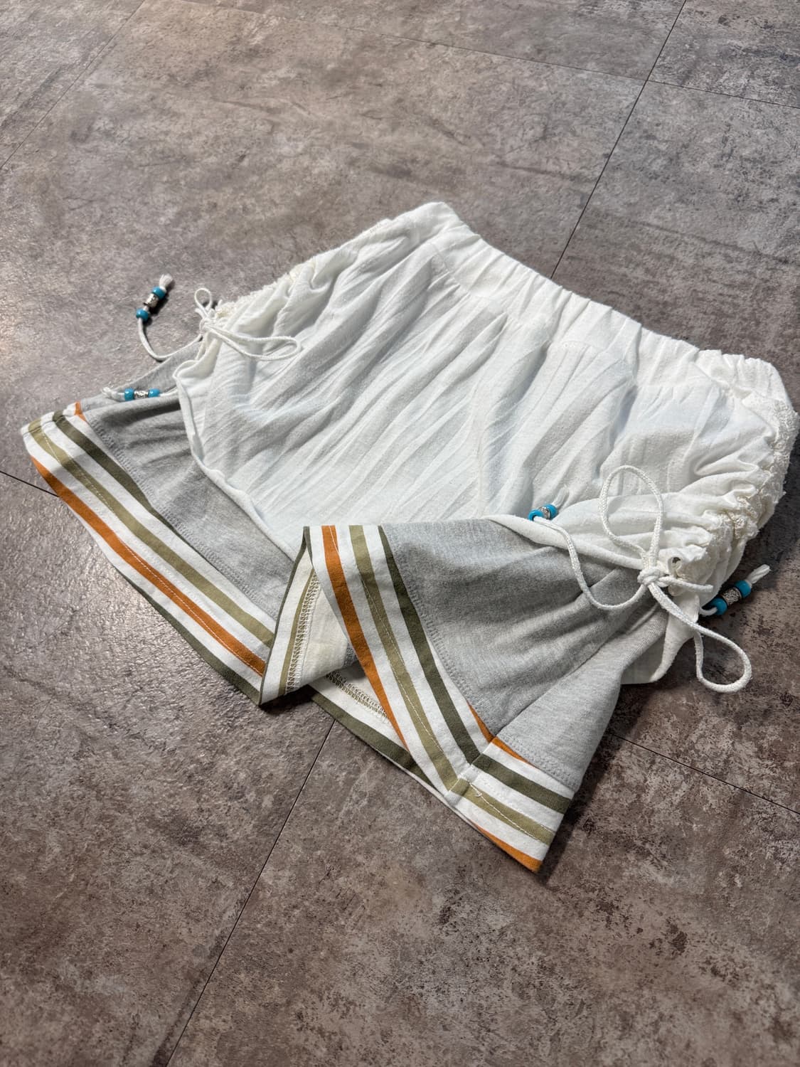 레이어드 후디 투웨이 탑 스커트/레깅스 3pcs SET 상품이미지8