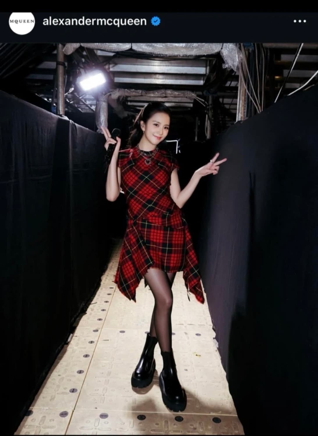 알렉산더 맥퀸 타탄 미니 드레스 새상품 상품이미지1