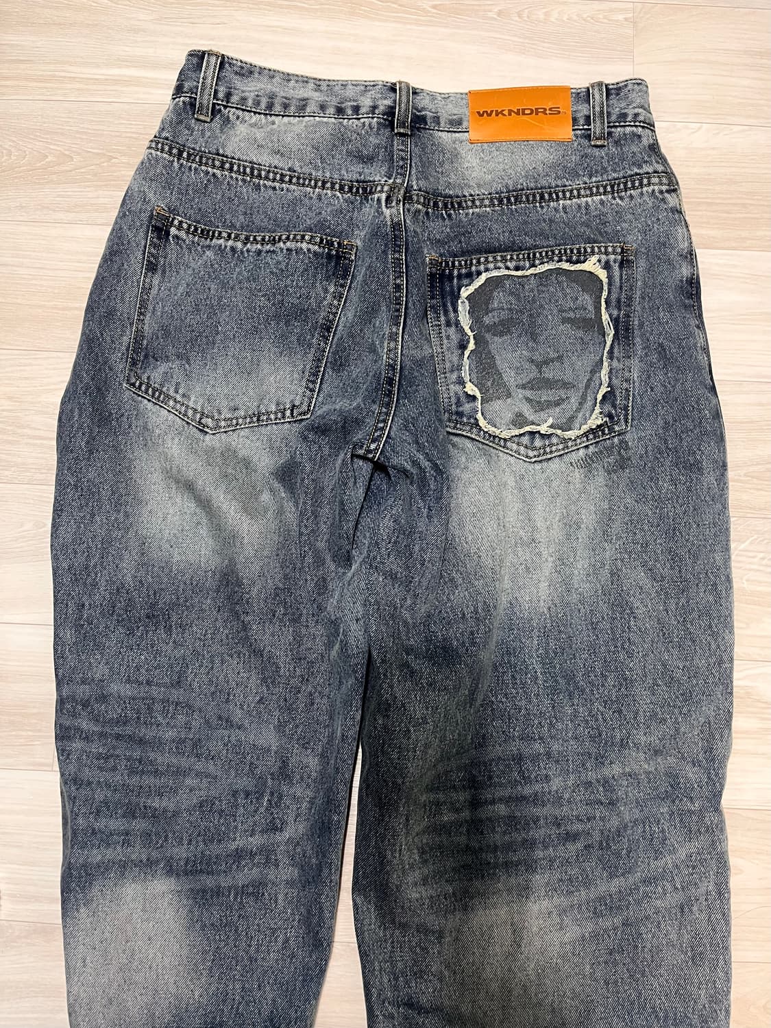 위캔더스 FACE DENIM PANTS M사이즈 상품이미지3