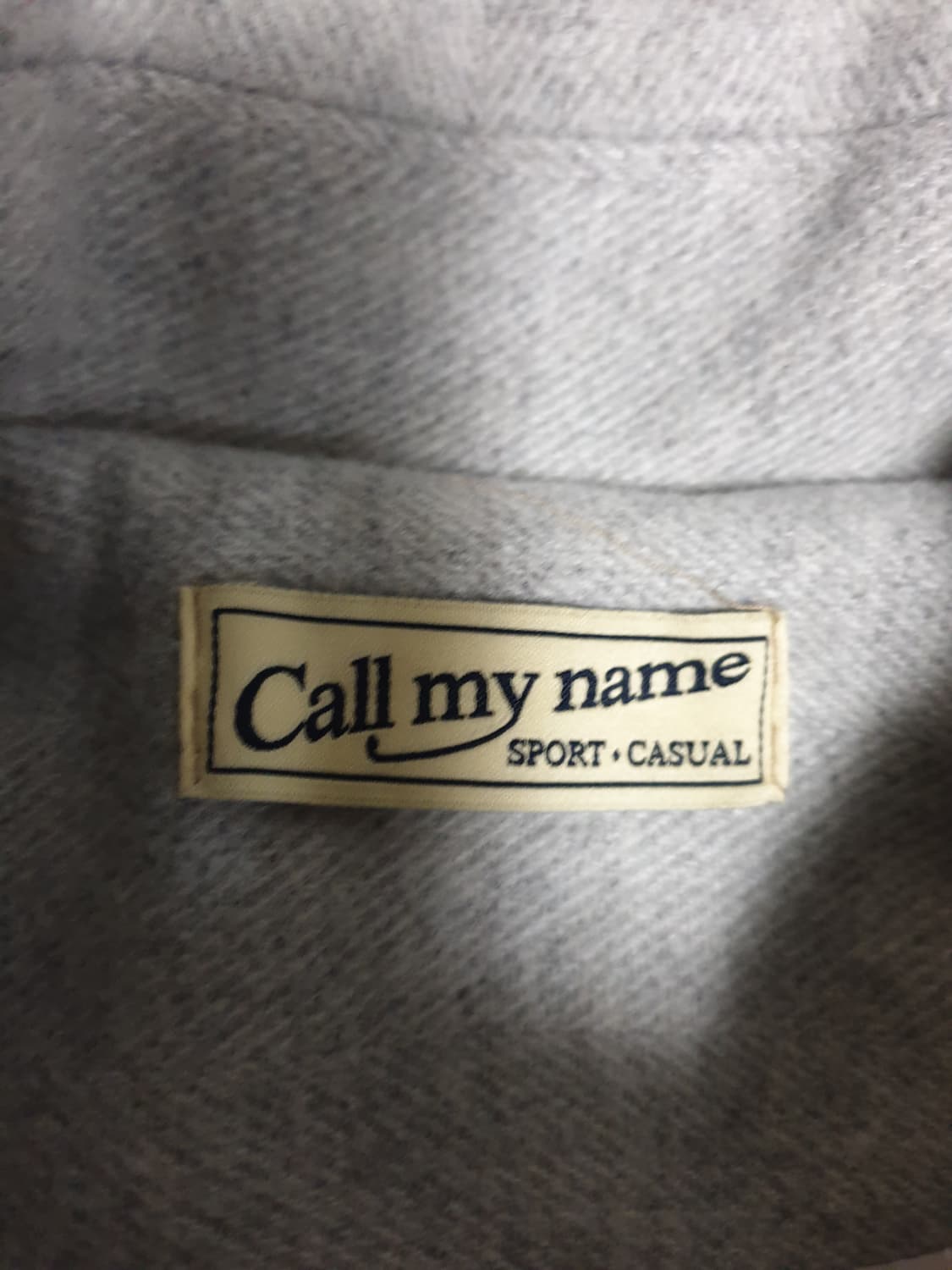 콜마이네임 크롭 울 자켓 그레이 (F) 상품이미지3