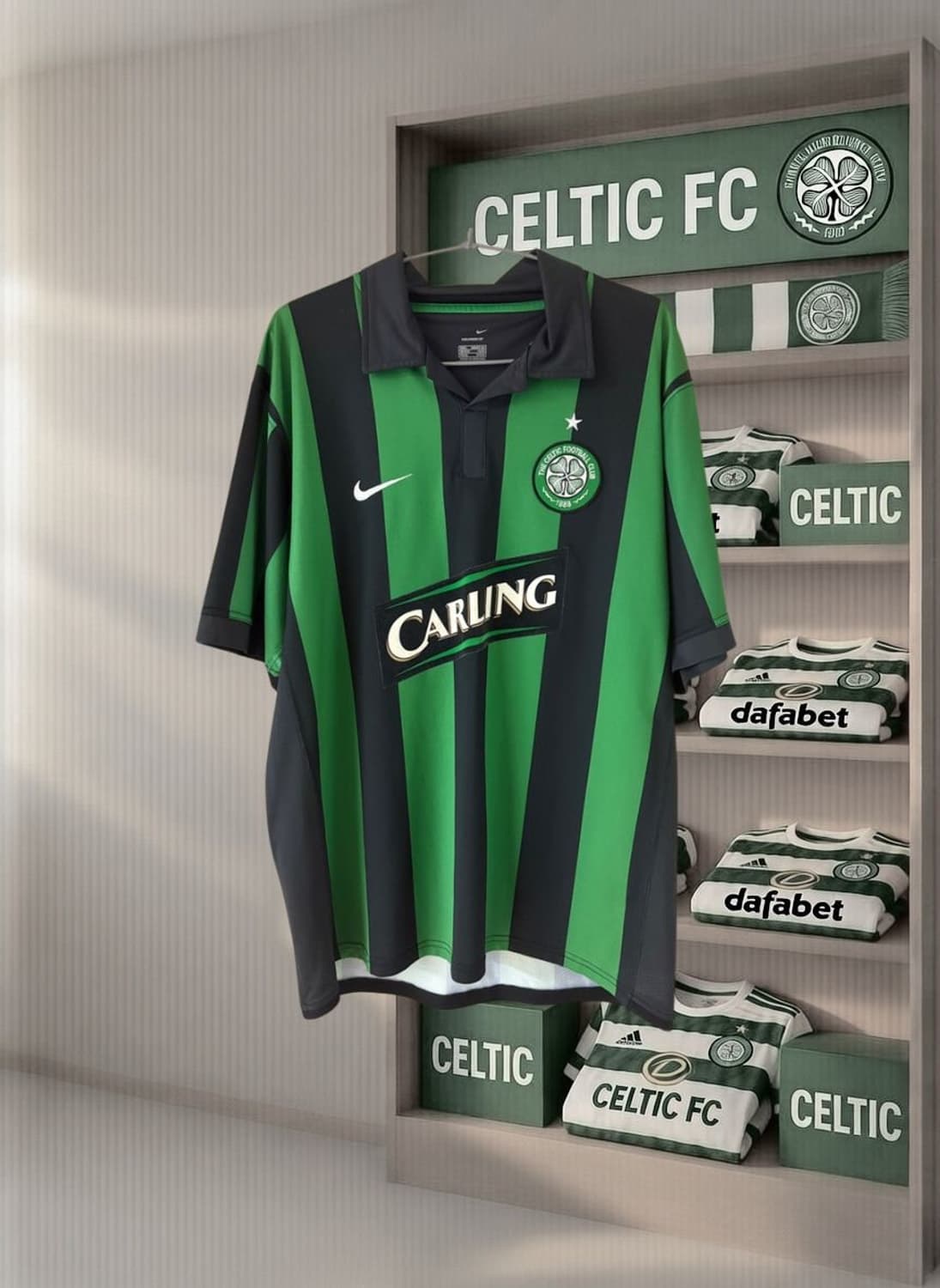 06-07 셀틱 어웨이 유니폼 수박바 라르손 정품 상품이미지2