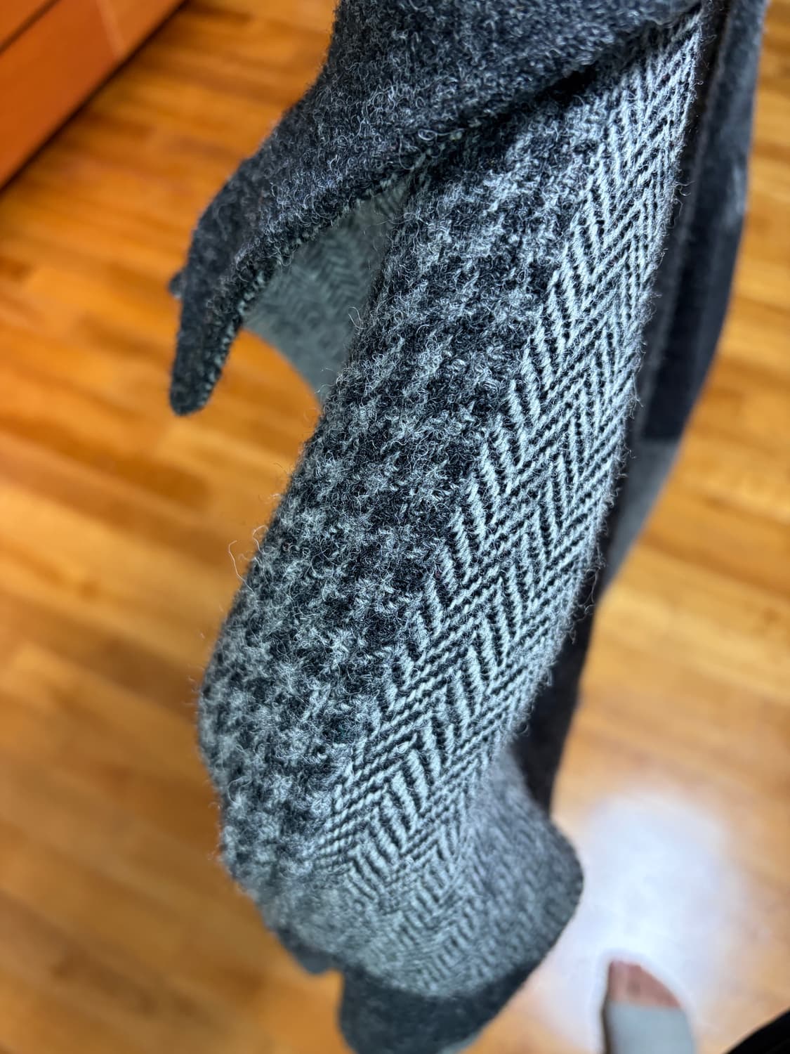 (L)빔즈 플러스 해리스 트위드 코트 그레이  상품이미지7