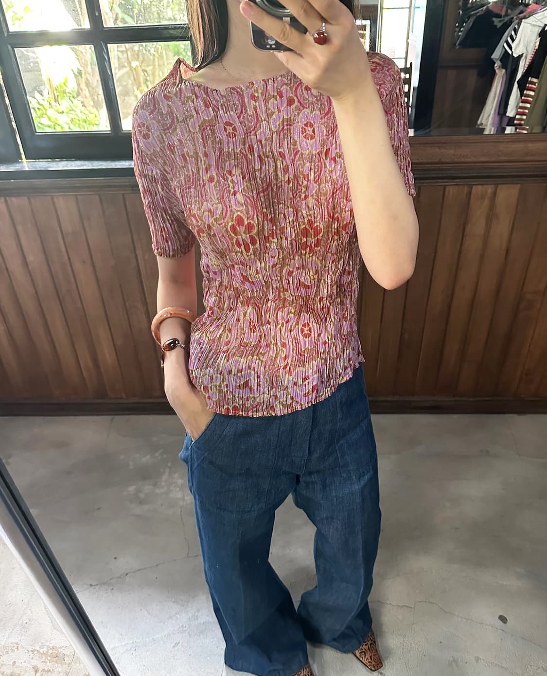 ISSEY MIYAKE flower pleats top 상품이미지1