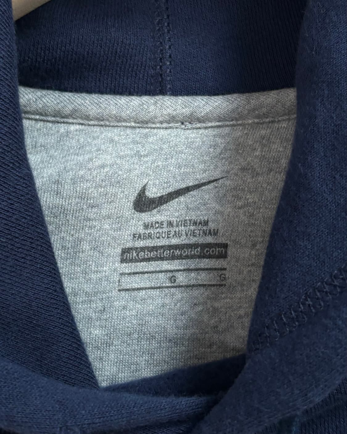 Nike 나이키 NAVY 스우시 네이비 후드티 상품이미지4