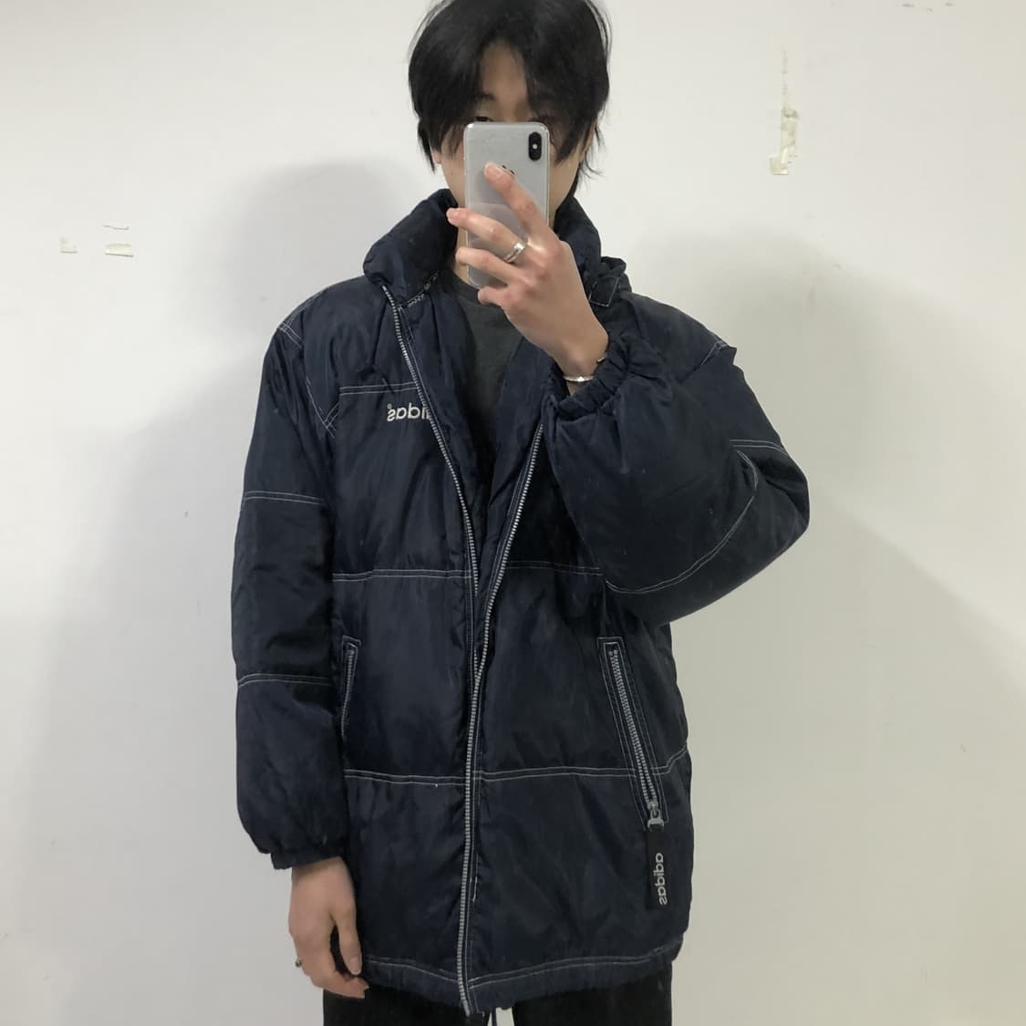 2000s 아디다스 스티치 디테일 패딩  상품이미지3