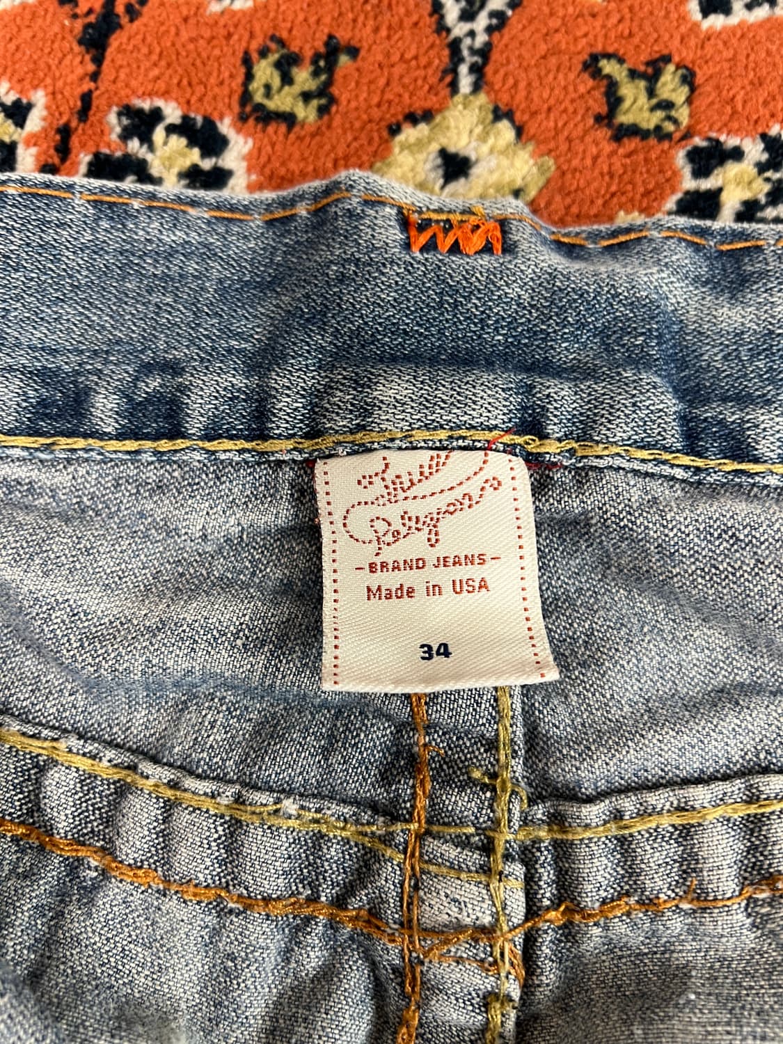 [34] 트루릴리전 아트워크 부츠컷 플레어 데님팬츠 상품이미지7