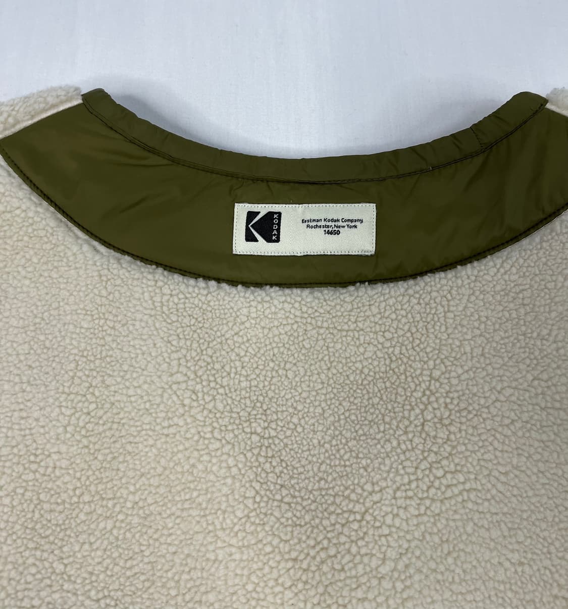 코닥 양털 아이보리 조끼 상품이미지6