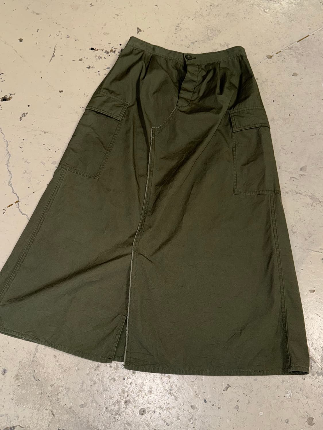 khaki pocket detail long sk 상품이미지6