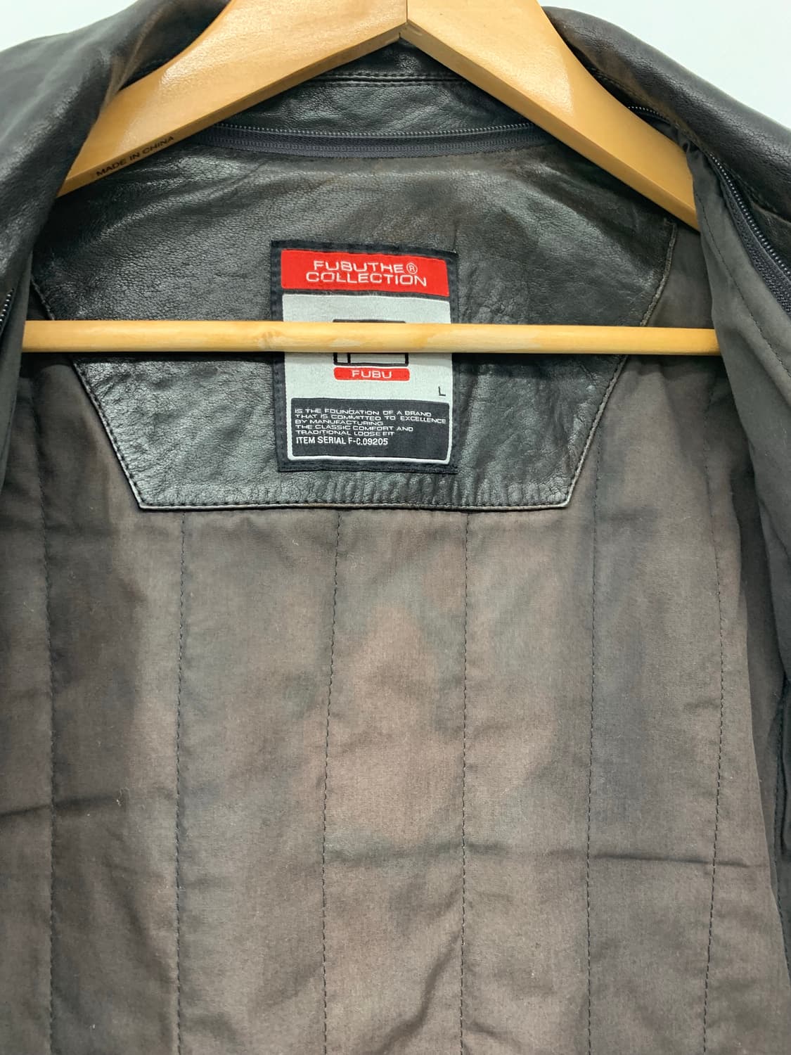 Fubu 램스킨 브라운 레더자켓 상품이미지5