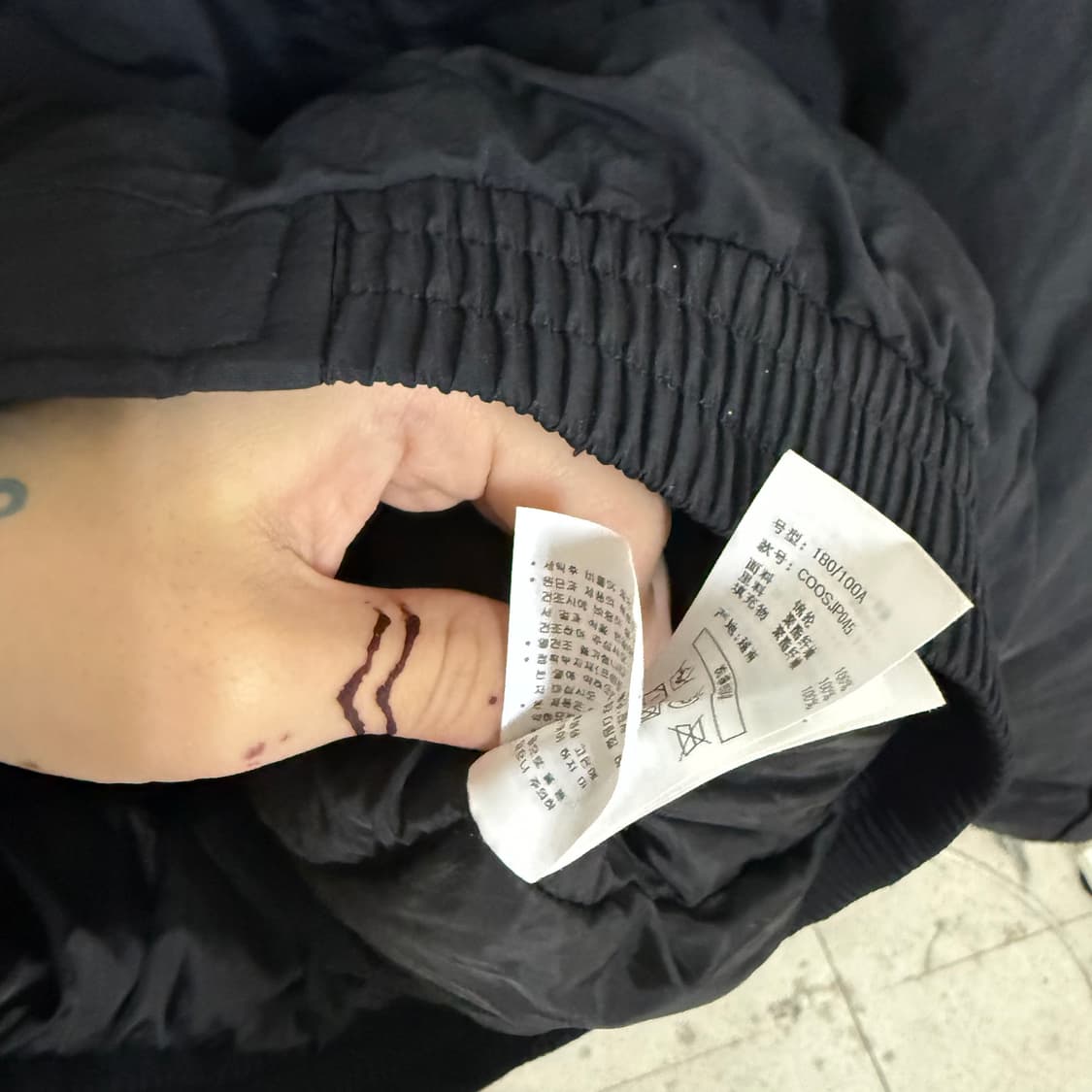 커스텀어클락 cocl 블랙점퍼L 상품이미지4