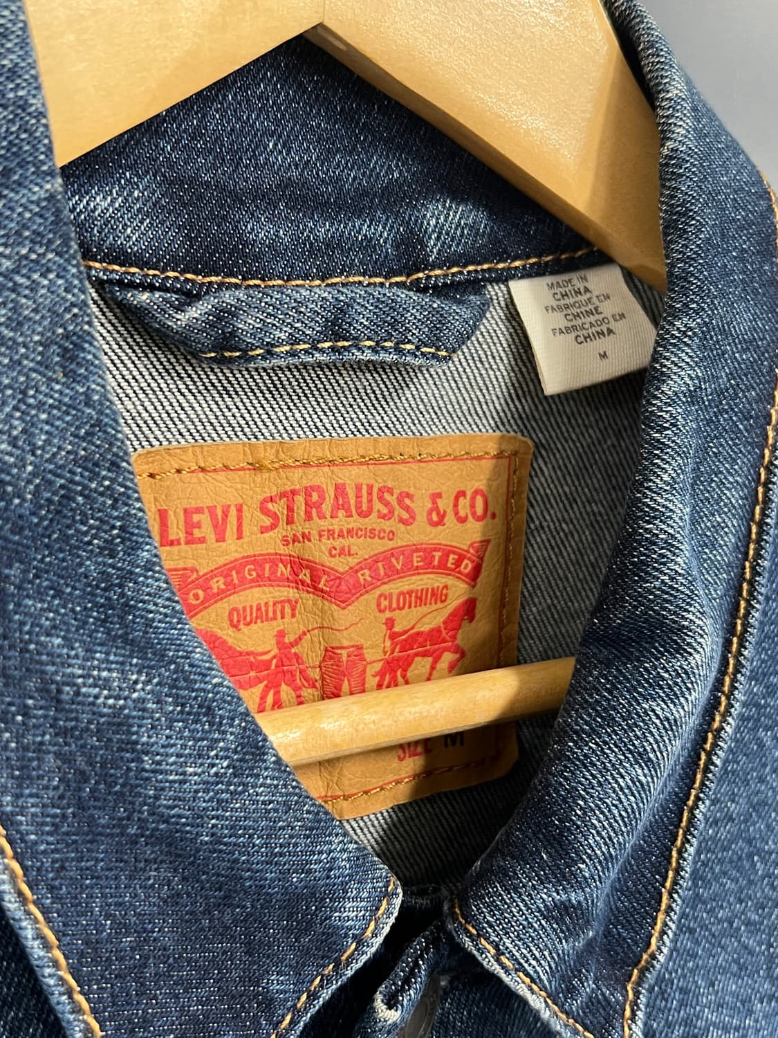 Levis 리바이스 인디고 워싱 데님 트러커 자켓 상품이미지5