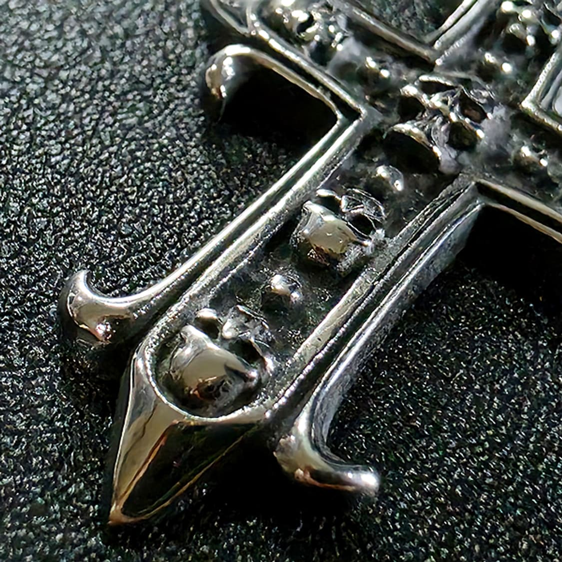 Skelra 티타늄 펜던트 빈티지 엔틱 고대 해골 십자가 남자 목걸이 상품이미지2