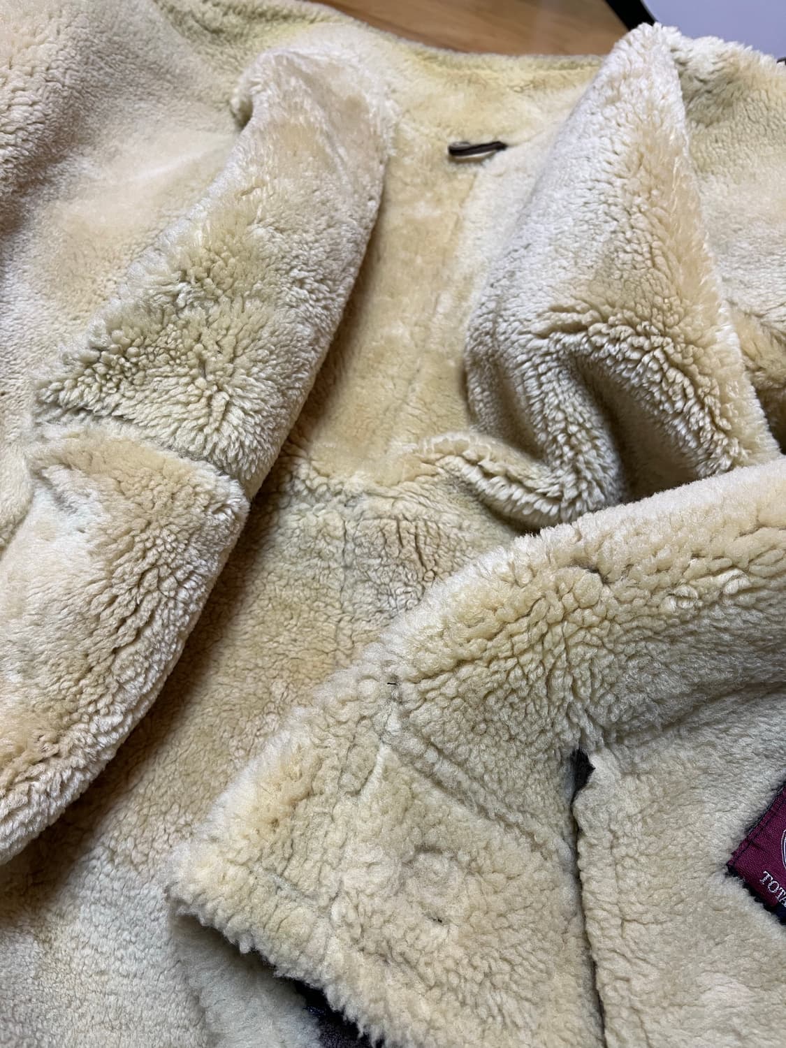 b-3 무스탕 메이드인이탈리아 110 사이즈 상품이미지9