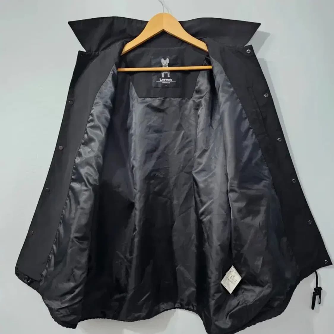 라이프워크 오버핏 코치자켓 블랙 100 상품이미지2