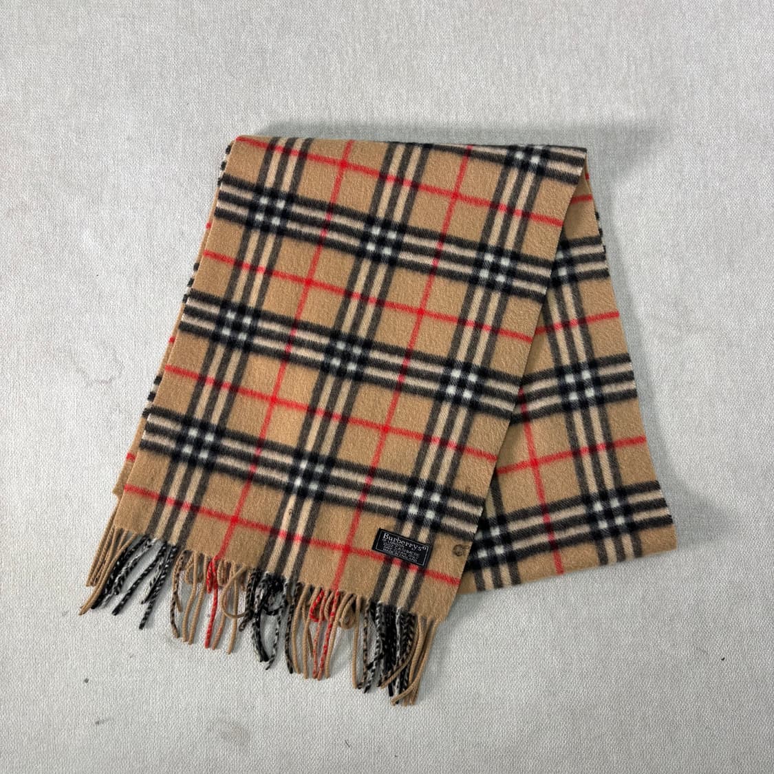 버버리 노바체크 캐시미어 베이지 머플러 상품이미지1