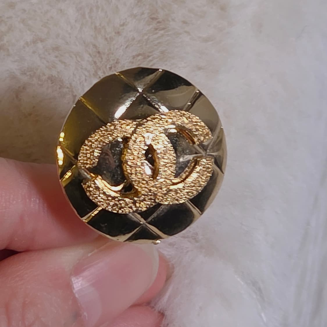 샤넬 금장 마테라쎄 cc 로고 클립온 귀걸이(귀찌) 상품이미지7