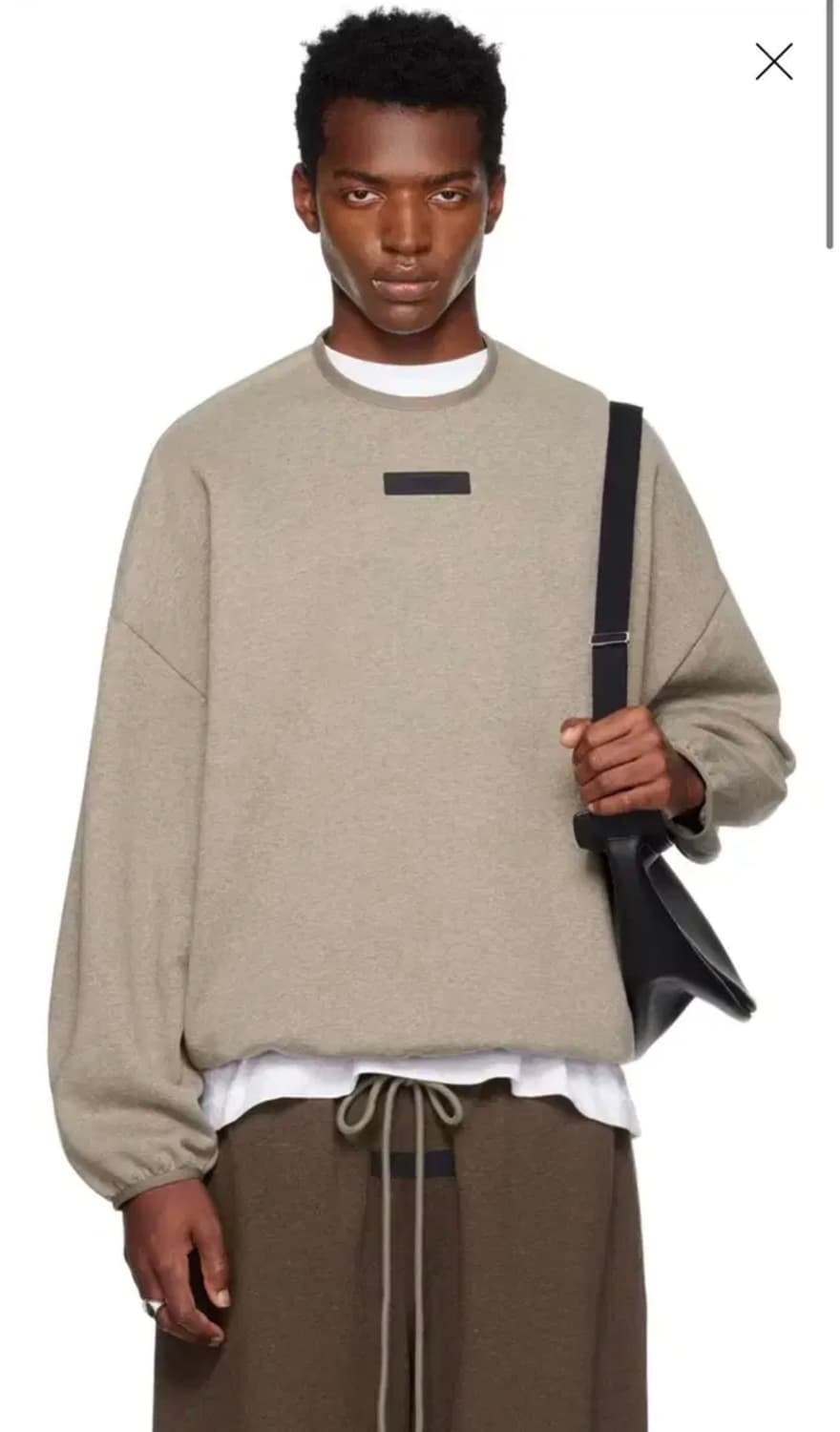 피오갓 에센셜 헤더그레이 스웻셔츠 L 상품이미지1