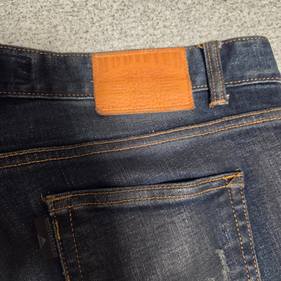 Modified 데미지드 코팅 데님 팬츠 34 상품이미지7