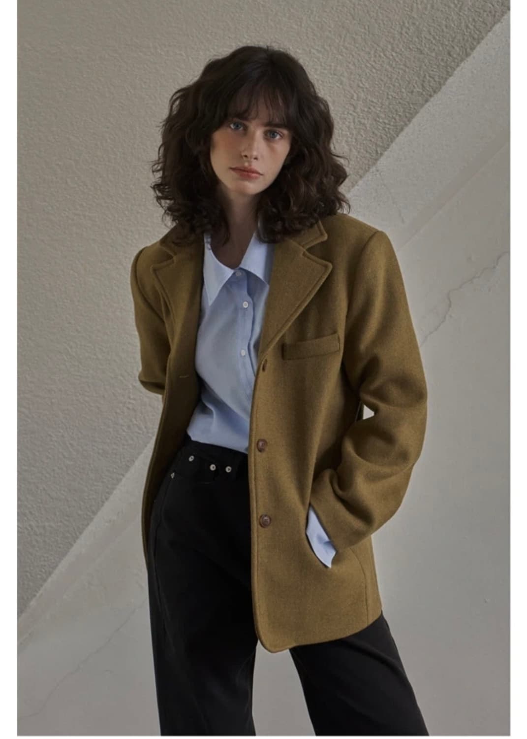 [새상품] 위드아웃썸머 로만자켓(카키) 상품이미지1