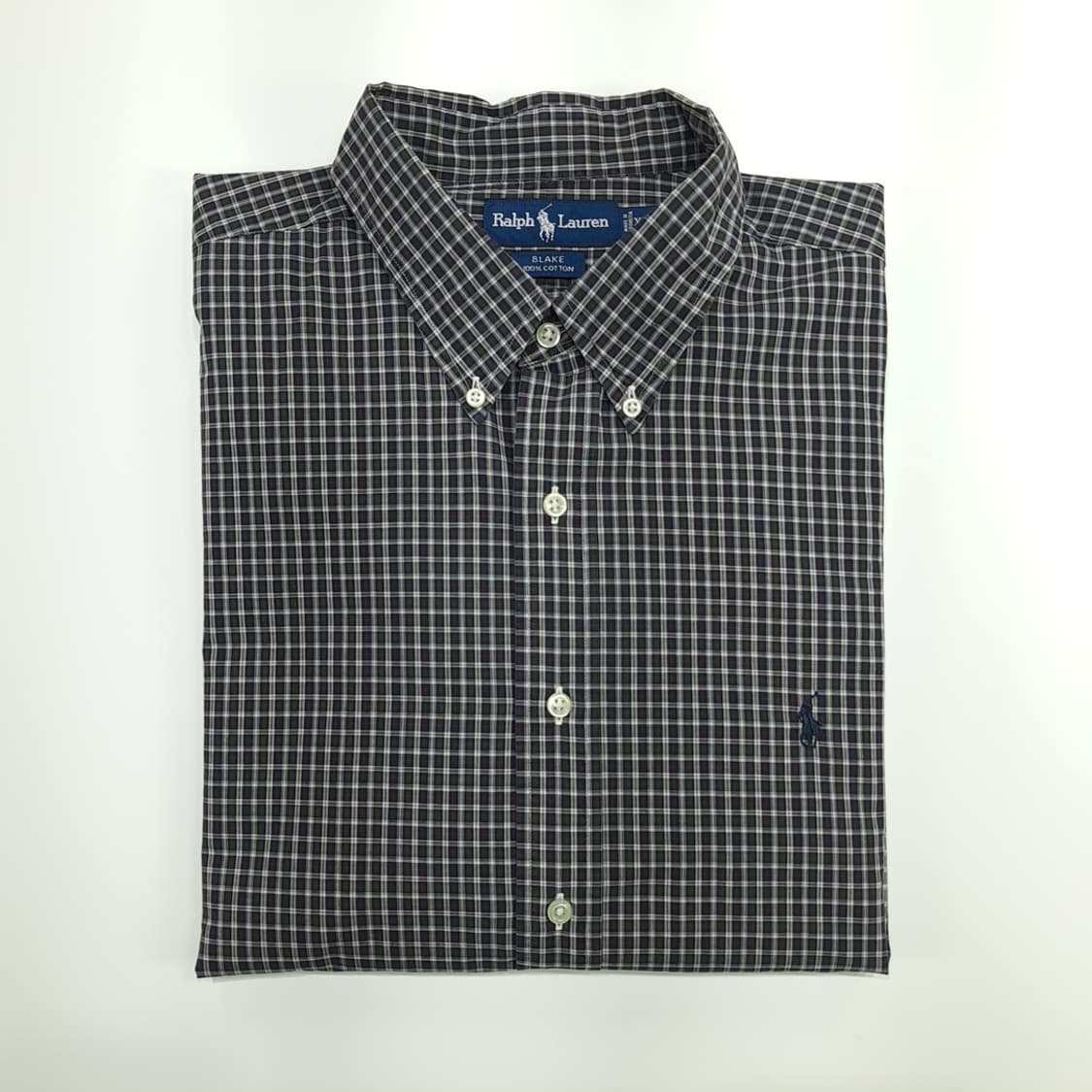 CN712 2XL 폴로 랄프로렌 마이크로 블랙워치 긴팔 셔츠 남방 상품이미지8