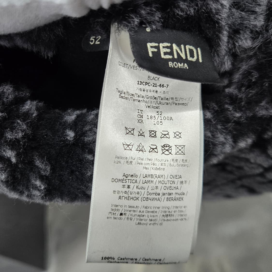 펜디 FF 모노그램 모피 양가죽 리버서블 양면 후드 조끼 52 상품이미지5