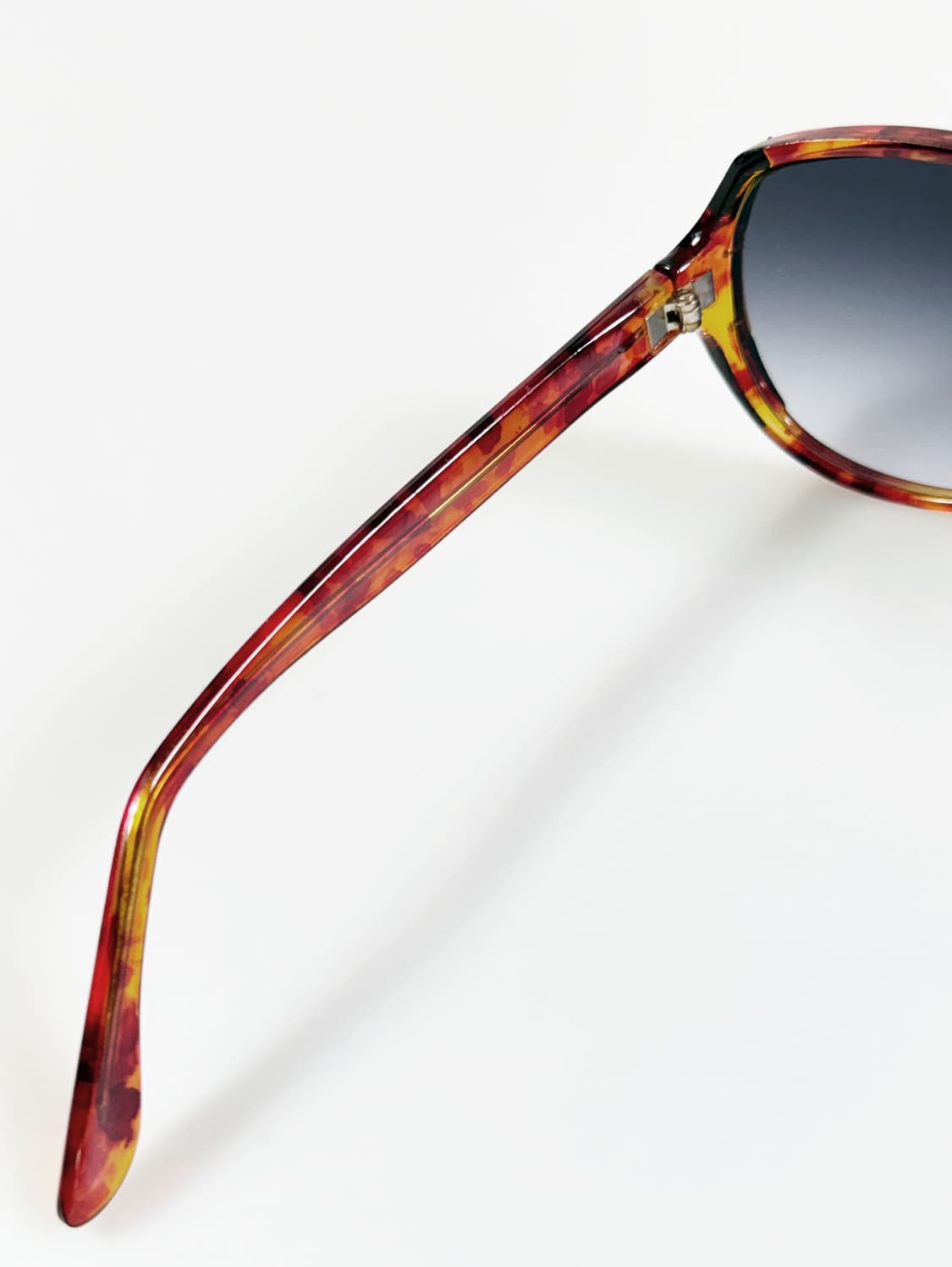 90s 투톤 토터스쉘 클리어 오벌 스퀘어 빈티지 선글라스 상품이미지7