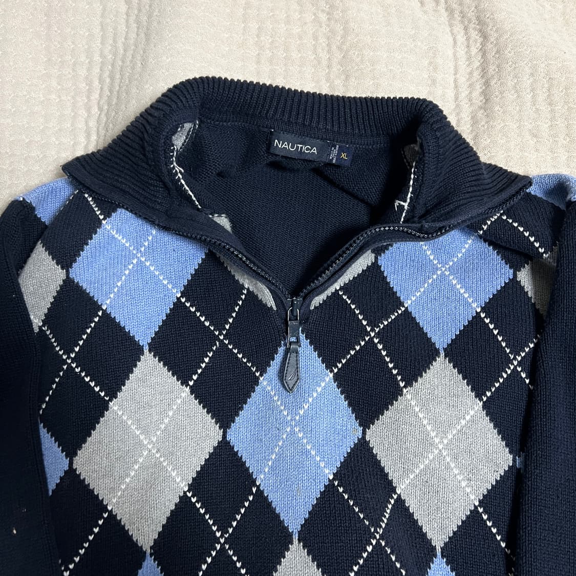 Nautica 노티카 아가일패턴 니트 XL 상품이미지2