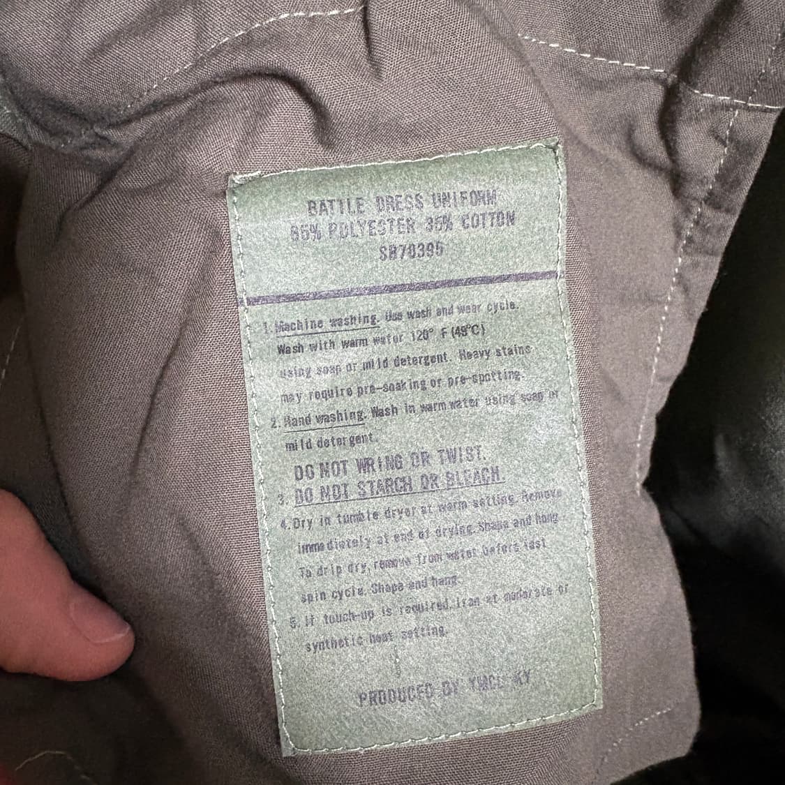 YMCL KY 밀리터리 BDU 팬츠 / 올리브, L-R(36~40) 상품이미지9