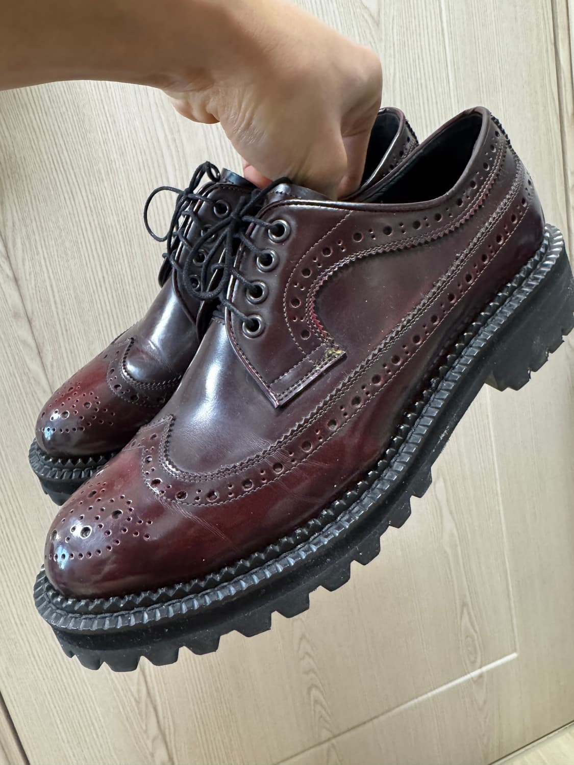 에이레네 수제 윙팁 구두 265mm입니다 상품이미지4