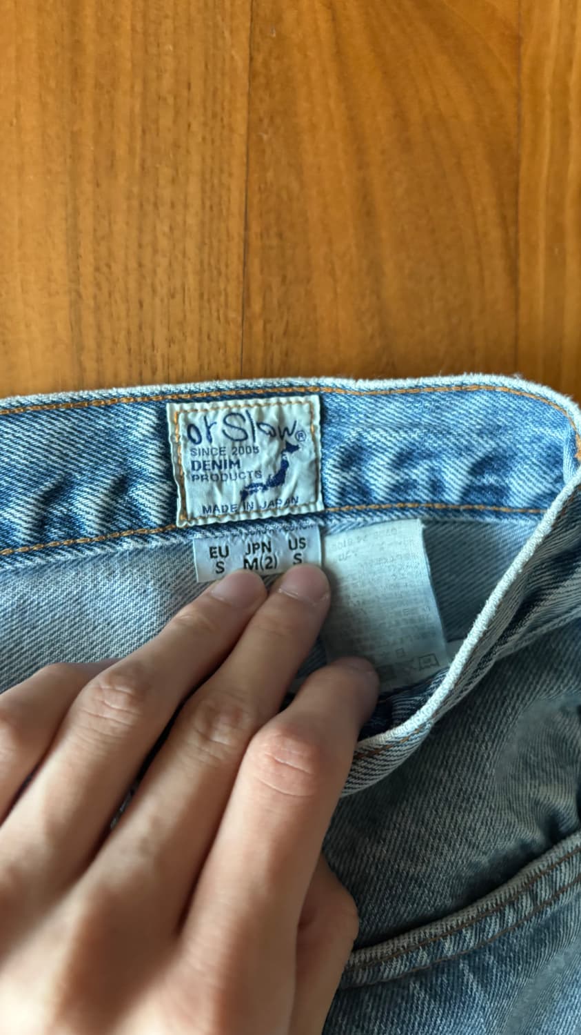 오어슬로우 논셀비지 데님 판매합니다 상품이미지2