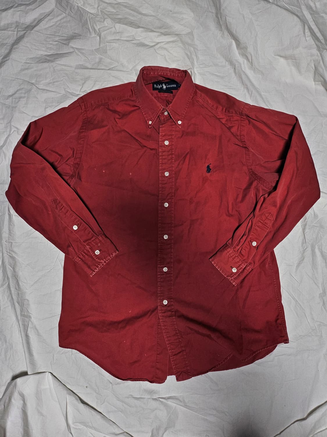 폴로랄프로렌 구형 국내생산 셔츠 버건디 95 상품이미지1