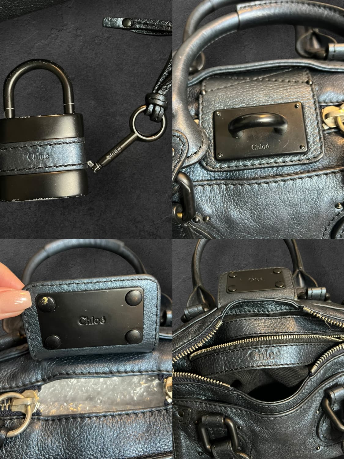 끌로에 패딩턴 메탈릭 네이비 상품이미지7