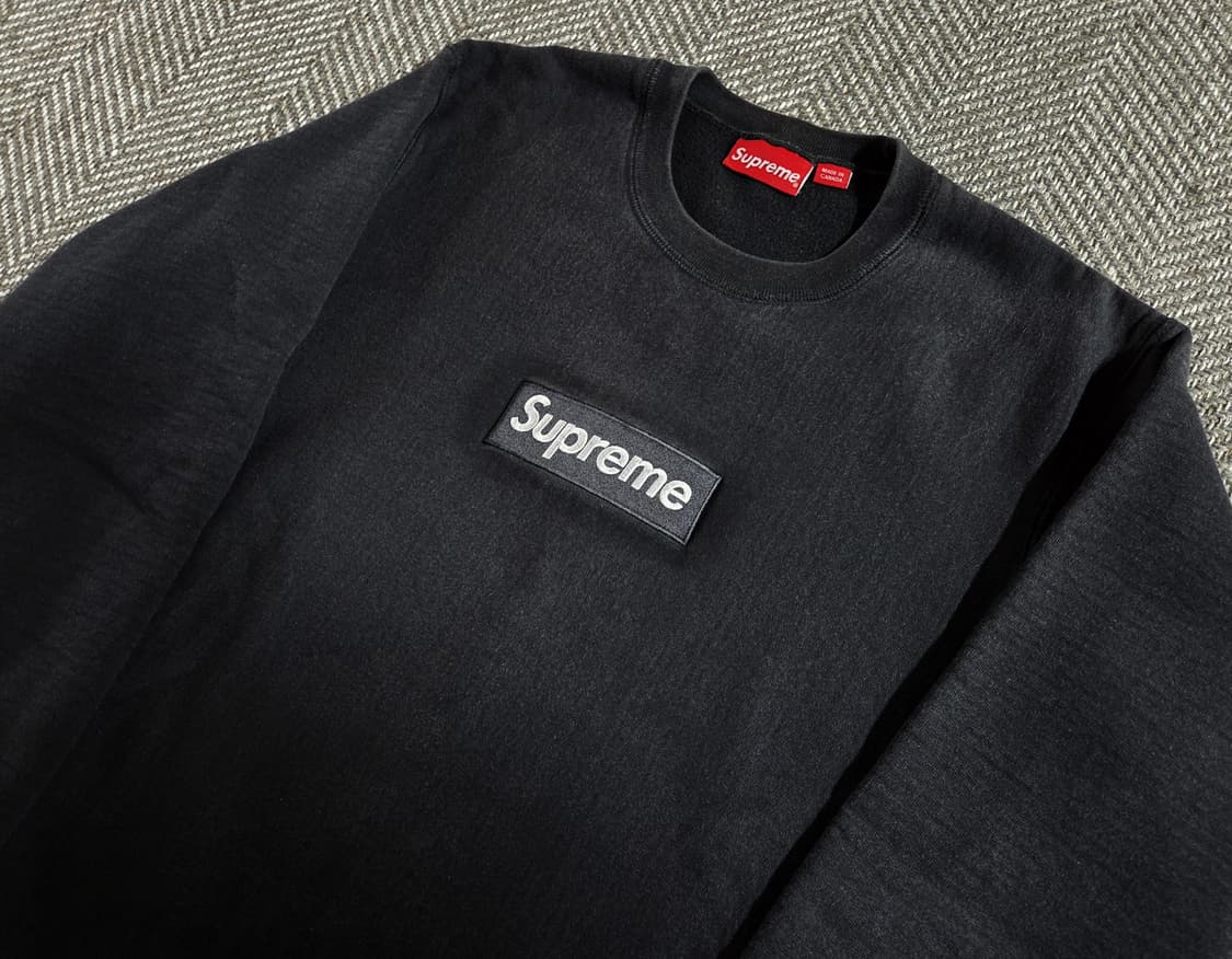 슈프림 15FW 박스로고 블랙 크루넥 맨투맨 상품이미지3