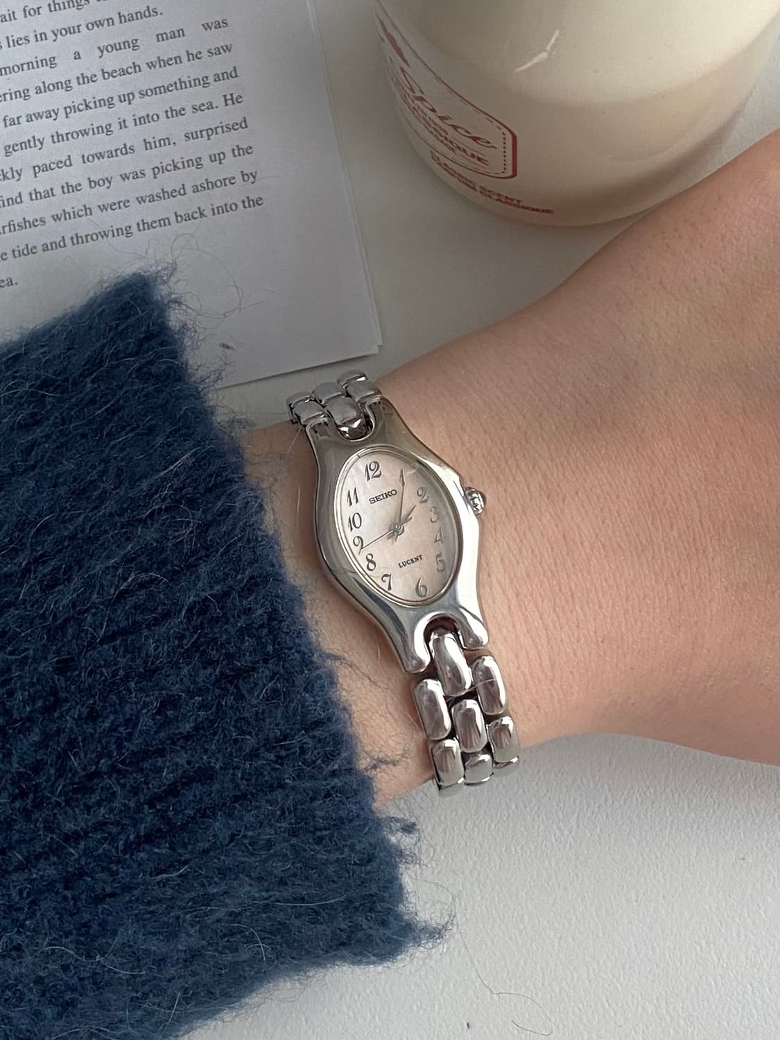 Seiko 세이코 루센트 쿼츠 핑크 레이디스 상품이미지5