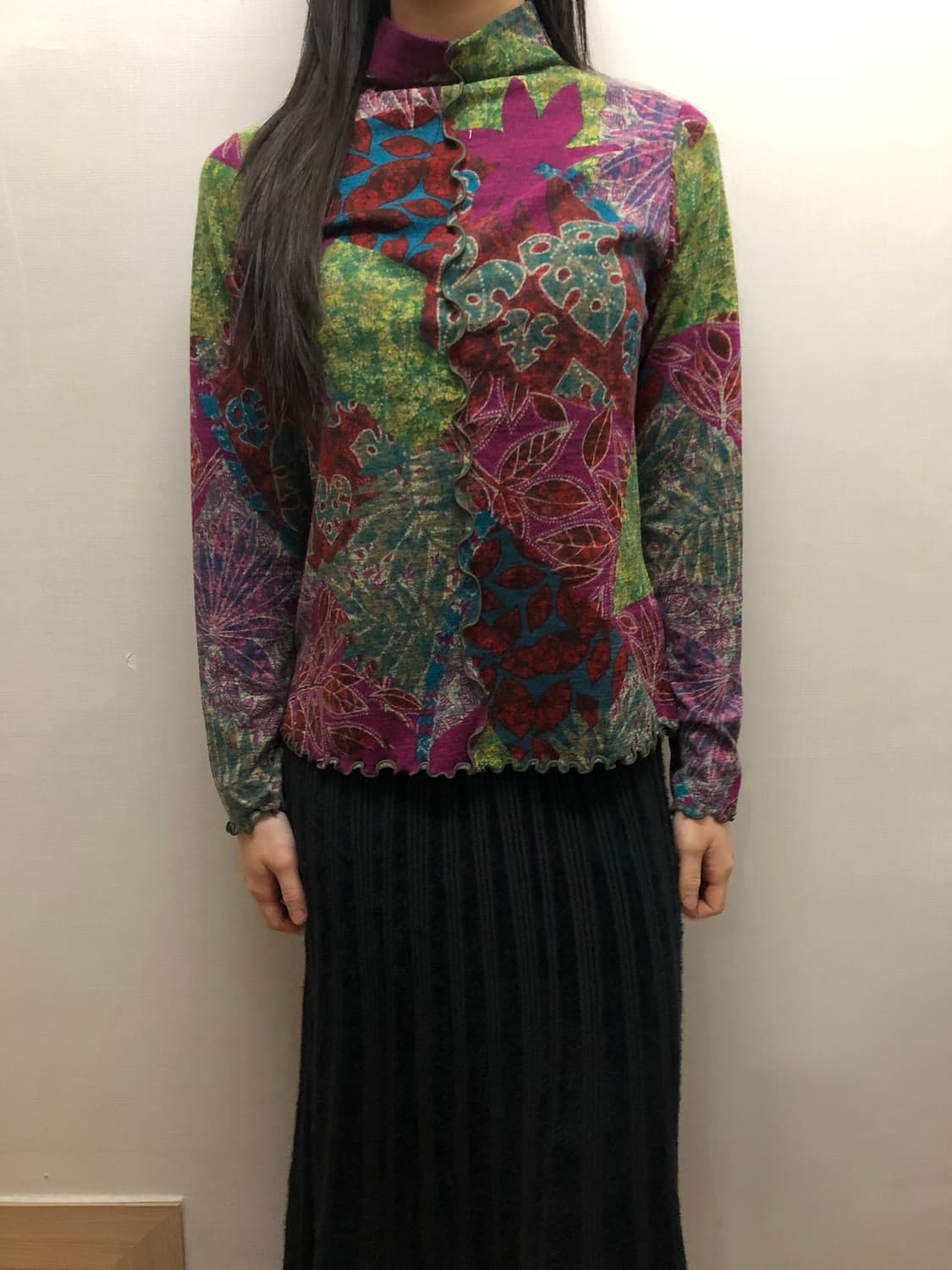 빈티지 믹스 컬러 오리엔탈 탑 상품이미지1